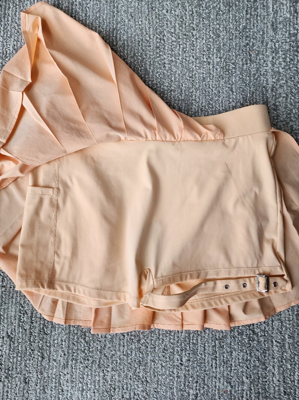 Halara Breezeful™ High Waisted Pleated 2-in-1 Pocket Adjustable Buckle Mini - Picture 11 of 13